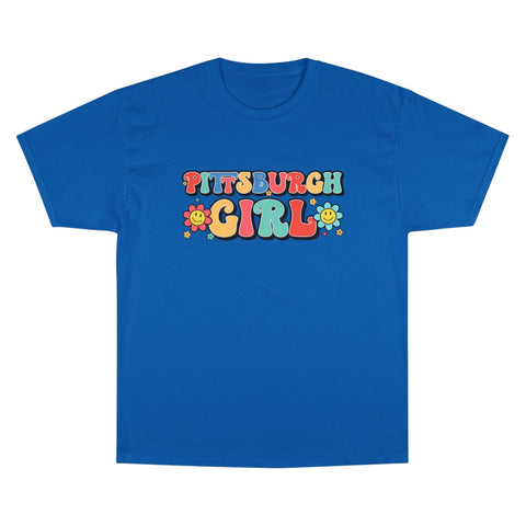 Pittsburgh Girl Retro Short Sleeve T-Shirt T-Shirt - YinzerShop