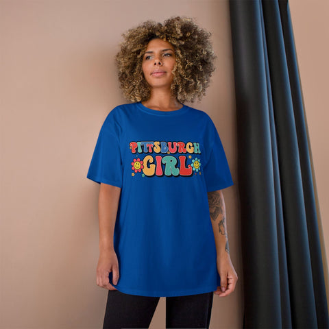 Pittsburgh Girl Retro Short Sleeve T-Shirt T-Shirt - YinzerShop
