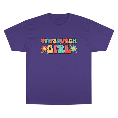 Pittsburgh Girl Retro Short Sleeve T-Shirt T-Shirt - YinzerShop