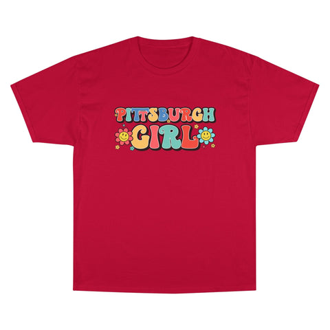 Pittsburgh Girl Retro Short Sleeve T-Shirt T-Shirt - YinzerShop