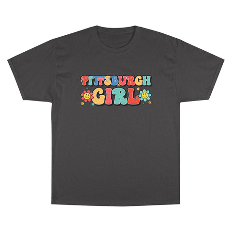 Pittsburgh Girl Retro Short Sleeve T-Shirt T-Shirt - YinzerShop