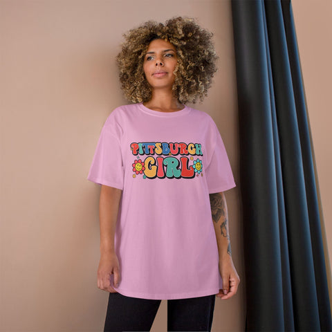 Pittsburgh Girl Retro Short Sleeve T-Shirt T-Shirt - YinzerShop