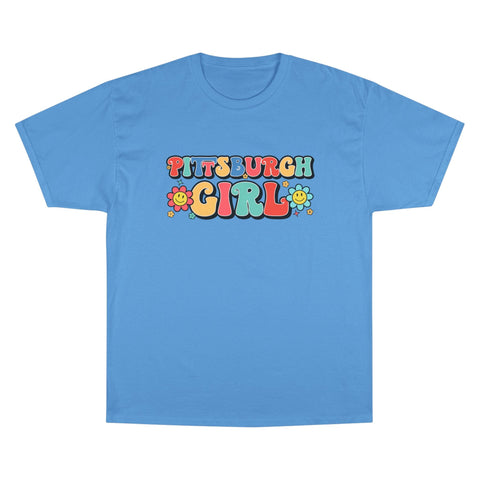 Pittsburgh Girl Retro Short Sleeve T-Shirt T-Shirt - YinzerShop