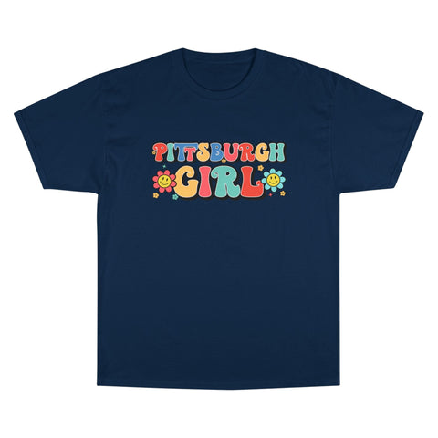 Pittsburgh Girl Retro Short Sleeve T-Shirt T-Shirt - YinzerShop