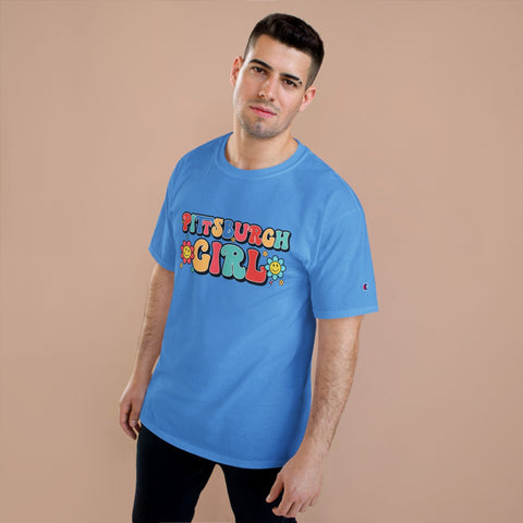 Pittsburgh Girl Retro Short Sleeve T-Shirt T-Shirt - YinzerShop