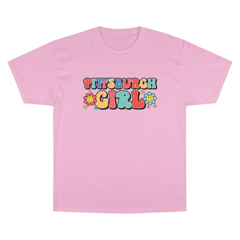Pittsburgh Girl Retro Short Sleeve T-Shirt T-Shirt - YinzerShop