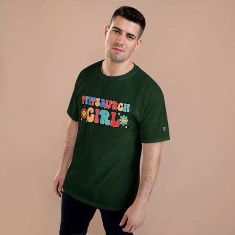 Pittsburgh Girl Retro Short Sleeve T-Shirt T-Shirt - YinzerShop