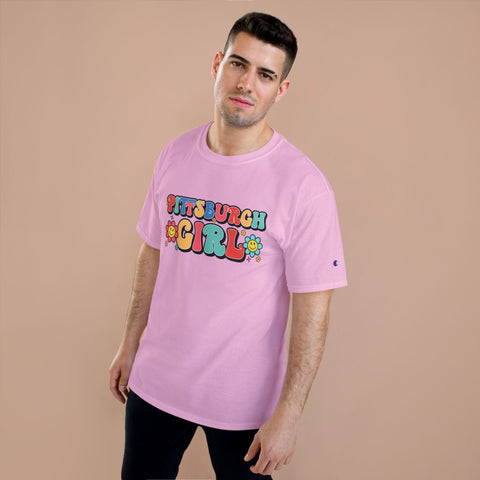 Pittsburgh Girl Retro Short Sleeve T-Shirt T-Shirt - YinzerShop