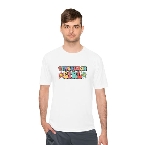 Pittsburgh Girl Retro Sport-Tek Unisex Moisture Wicking Tee T-Shirt - YinzerShop