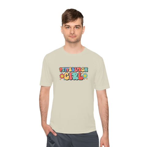 Pittsburgh Girl Retro Sport-Tek Unisex Moisture Wicking Tee T-Shirt - YinzerShop