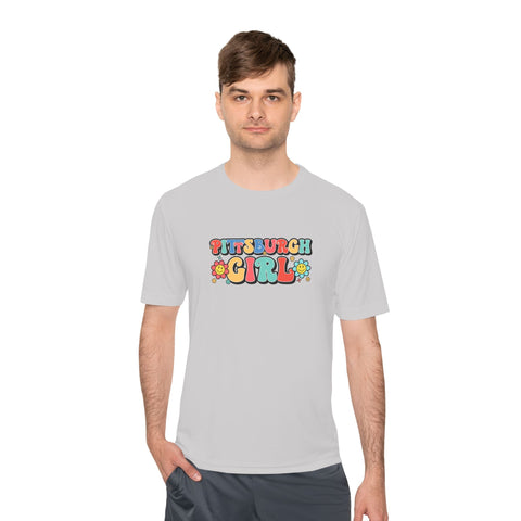 Pittsburgh Girl Retro Sport-Tek Unisex Moisture Wicking Tee T-Shirt - YinzerShop