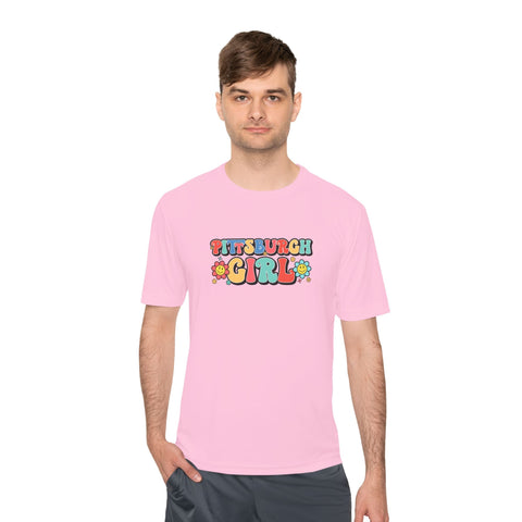 Pittsburgh Girl Retro Sport-Tek Unisex Moisture Wicking Tee T-Shirt - YinzerShop