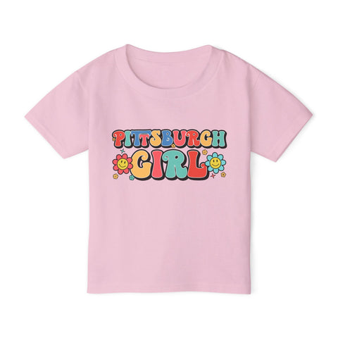 Pittsburgh Girl Retro Toddler T-Shirt Kids Apparel - YinzerShop