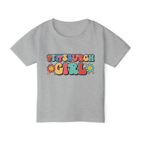 Pittsburgh Girl Retro Toddler T-Shirt Kids Apparel - YinzerShop