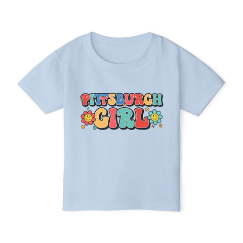Pittsburgh Girl Retro Toddler T-Shirt Kids Apparel - YinzerShop