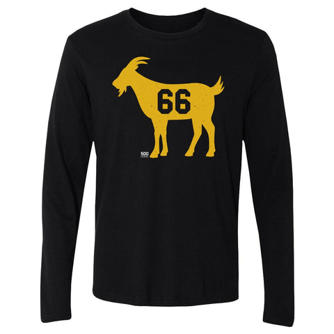 Pittsburgh GOAT T-Shirt - Long Sleeve Tee With Digital Print & Cotton Crewneck Shirt Men's Long Sleeve T-Shirt - YinzerShop