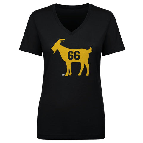 Pittsburgh GOAT T-shirt - V-Neck Lightweight Cotton Tee | Regular Fit Graphic Shirt Women's V-Neck T-Shirt - YinzerShop
