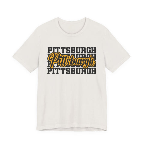 Pittsburgh Graphic T-Shirt – Premium Fitted Short Sleeve Tee With Soft Breathable Fabric T-Shirt - YinzerShop