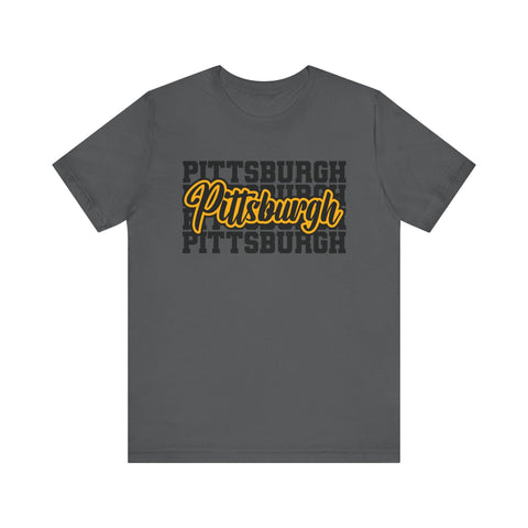 Pittsburgh Graphic T-Shirt – Premium Fitted Short Sleeve Tee With Soft Breathable Fabric T-Shirt - YinzerShop