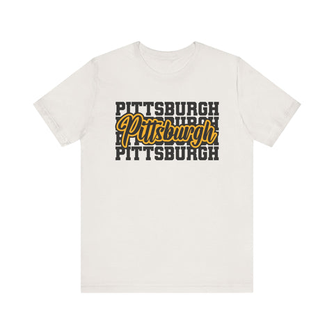 Pittsburgh Graphic T-Shirt – Premium Fitted Short Sleeve Tee With Soft Breathable Fabric T-Shirt - YinzerShop