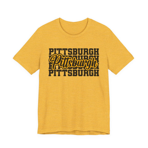 Pittsburgh Graphic T-Shirt – Premium Fitted Short Sleeve Tee With Soft Breathable Fabric T-Shirt - YinzerShop