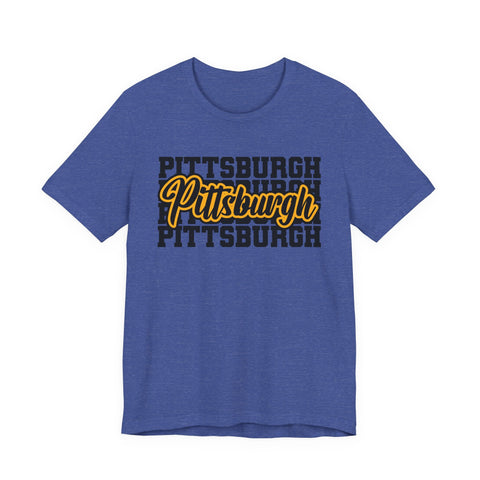 Pittsburgh Graphic T-Shirt – Premium Fitted Short Sleeve Tee With Soft Breathable Fabric T-Shirt - YinzerShop