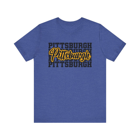 Pittsburgh Graphic T-Shirt – Premium Fitted Short Sleeve Tee With Soft Breathable Fabric T-Shirt - YinzerShop