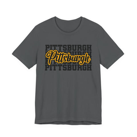 Pittsburgh Graphic T-Shirt – Premium Fitted Short Sleeve Tee With Soft Breathable Fabric T-Shirt - YinzerShop