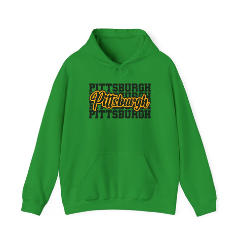 Pittsburgh Graphic Unisex Heavy Blend™ Hooded Sweatshirt Hoodie - YinzerShop