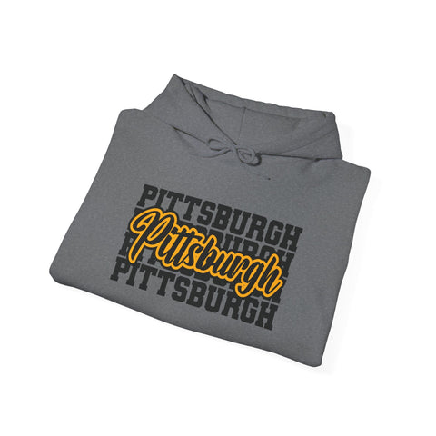 Pittsburgh Graphic Unisex Heavy Blend™ Hooded Sweatshirt Hoodie - YinzerShop