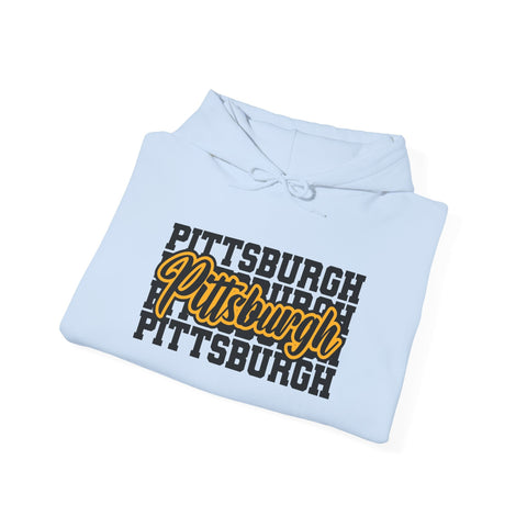 Pittsburgh Graphic Unisex Heavy Blend™ Hooded Sweatshirt Hoodie - YinzerShop