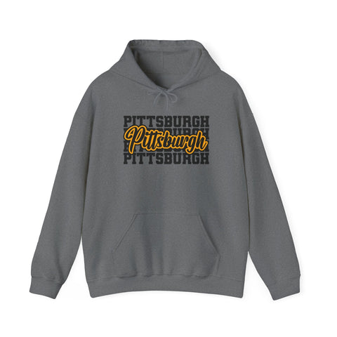 Pittsburgh Graphic Unisex Heavy Blend™ Hooded Sweatshirt Hoodie - YinzerShop
