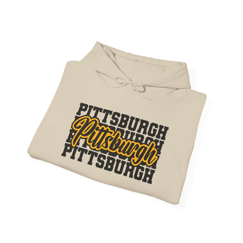 Pittsburgh Graphic Unisex Heavy Blend™ Hooded Sweatshirt Hoodie - YinzerShop