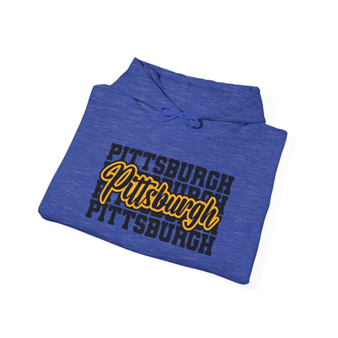 Pittsburgh Graphic Unisex Heavy Blend™ Hooded Sweatshirt Hoodie - YinzerShop