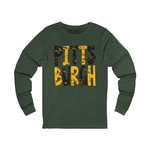 Pittsburgh Graphic Unisex Jersey Long Sleeve Tee Long Sleeve Shirt - YinzerShop