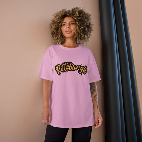 Pittsburgh Grunge - Champion T-Shirt T-Shirt - YinzerShop