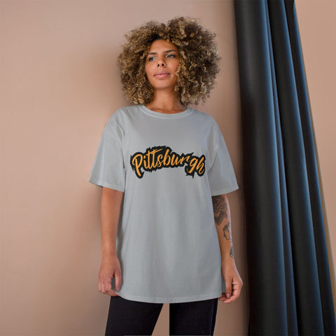 Pittsburgh Grunge - Champion T-Shirt T-Shirt - YinzerShop