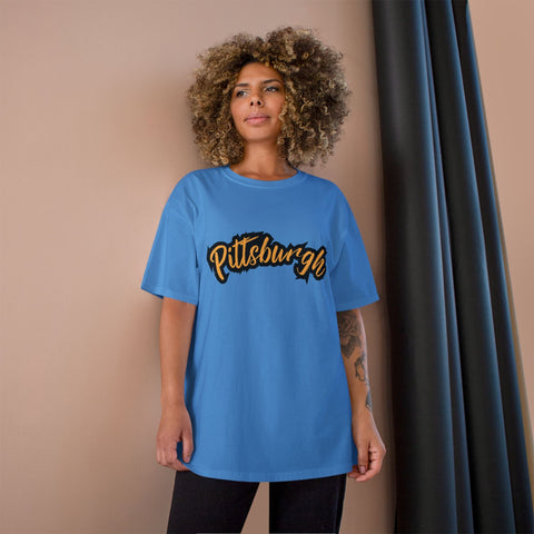Pittsburgh Grunge - Champion T-Shirt T-Shirt - YinzerShop