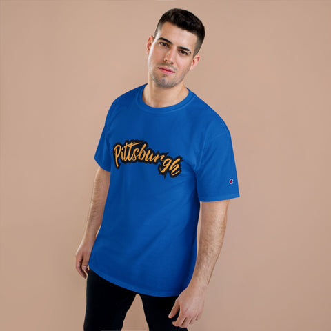 Pittsburgh Grunge - Champion T-Shirt T-Shirt - YinzerShop