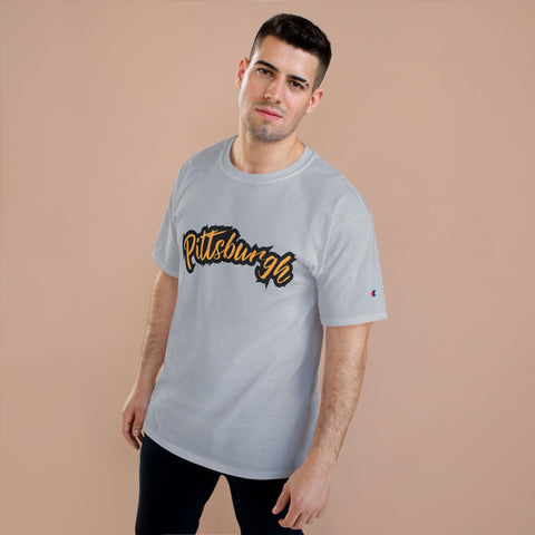 Pittsburgh Grunge - Champion T-Shirt T-Shirt - YinzerShop