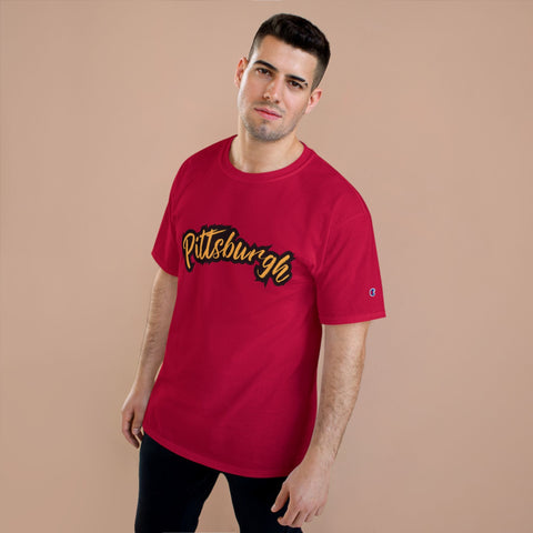 Pittsburgh Grunge - Champion T-Shirt T-Shirt - YinzerShop