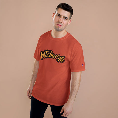 Pittsburgh Grunge - Champion T-Shirt T-Shirt - YinzerShop
