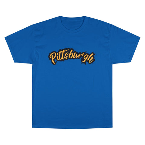 Pittsburgh Grunge - Champion T-Shirt T-Shirt - YinzerShop