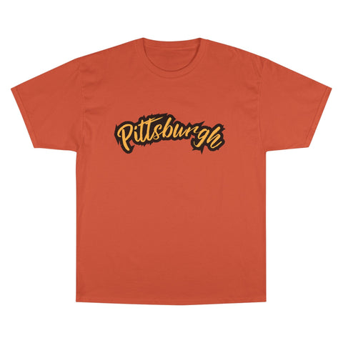 Pittsburgh Grunge - Champion T-Shirt T-Shirt - YinzerShop