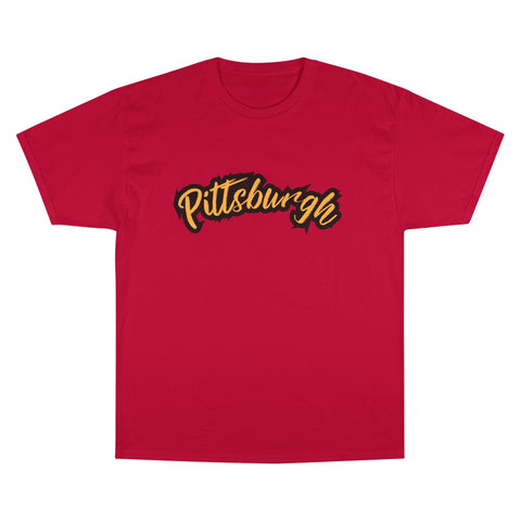 Pittsburgh Grunge - Champion T-Shirt T-Shirt - YinzerShop
