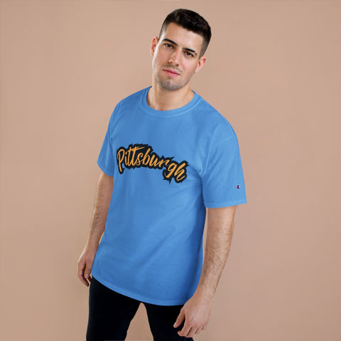 Pittsburgh Grunge - Champion T-Shirt T-Shirt - YinzerShop