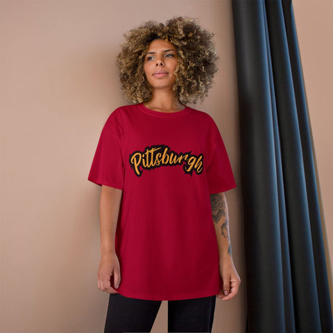 Pittsburgh Grunge - Champion T-Shirt T-Shirt - YinzerShop