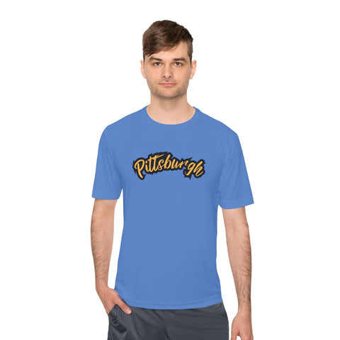 Pittsburgh Grunge - Sport-Tek Unisex Moisture Wicking Tee T-Shirt - YinzerShop