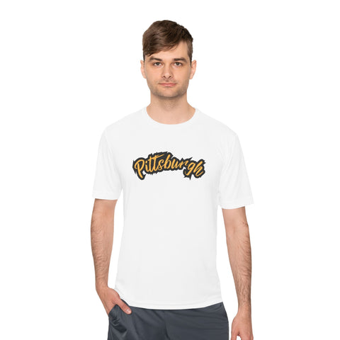 Pittsburgh Grunge - Sport-Tek Unisex Moisture Wicking Tee T-Shirt - YinzerShop