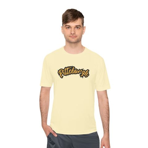 Pittsburgh Grunge - Sport-Tek Unisex Moisture Wicking Tee T-Shirt - YinzerShop